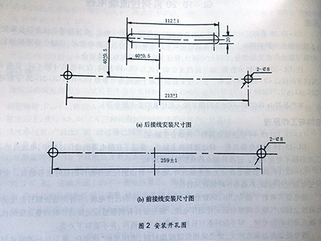 gl-15、25反時限過流繼電器安裝開孔圖 gl-15、25反時限過流繼電器安裝開孔圖