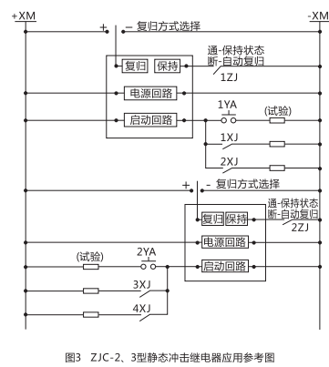 ZJC-3靜態沖擊繼電器內部接線及外引接線圖(正視圖)2 ZJC-3靜態沖擊繼電器內部接線及外引接線圖(正視圖)2