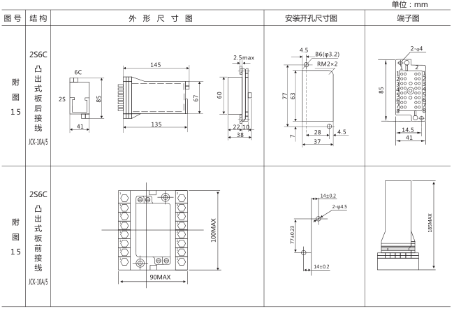 DZZ-11組合中間繼電器外形及安裝尺寸圖片 DZZ-11組合中間繼電器外形及安裝尺寸圖片