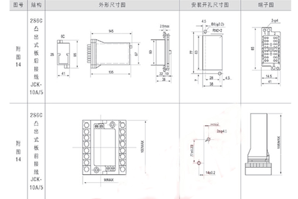 外形及安裝尺寸 外形及安裝尺寸