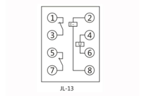 JL-13內(nèi)部接線及外引接線圖 JL-13內(nèi)部接線及外引接線圖(正視圖)1.jpg