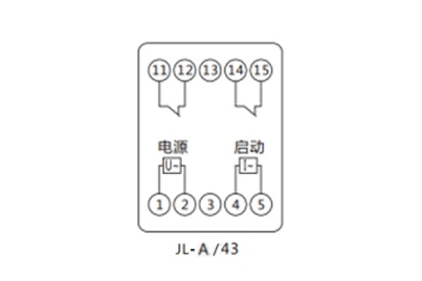 JL-A-43內(nèi)部接線及外引接線圖 JL-A-43內(nèi)部接線及外引接線圖(正視圖)1.jpg